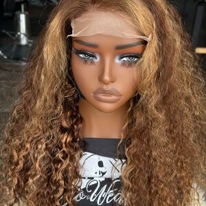 Curly Brown Lace Front Wig